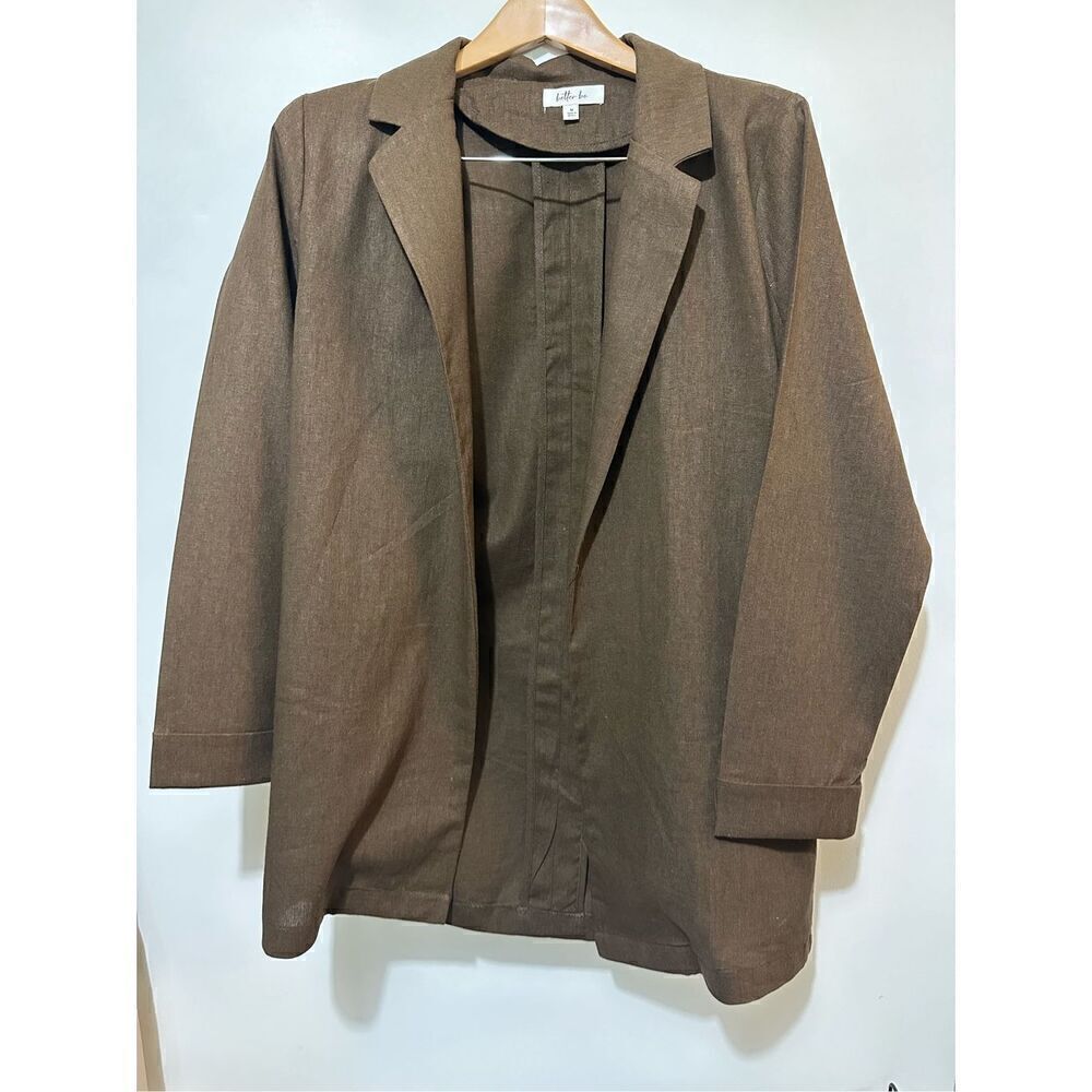 Brown Linen Short Set - Picture 7 of 9